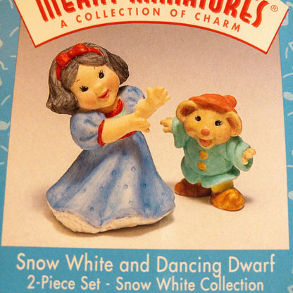 Hallmark, Snow White and Dancing Dwarf 2 piece set, & Six Merry Dwarfs 3 piece set*,