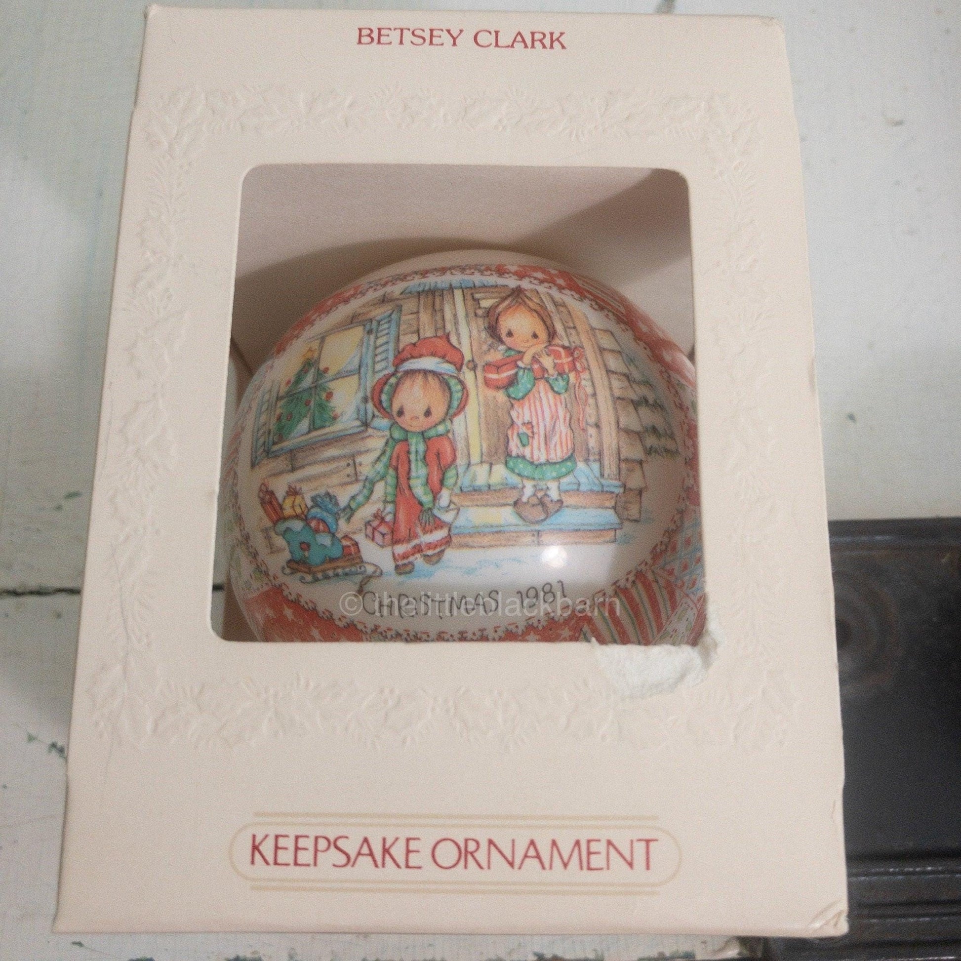 Hallmark, Betsey Clark #9, Dated 1981, Keepsake, Glass Ball Ornament, QX8022*