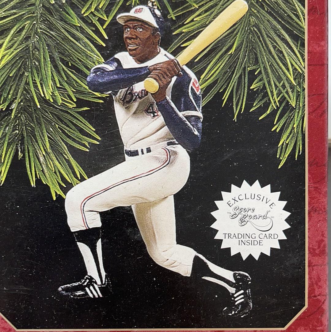 Hallmark, At the Ballpark #2 - HANK AARON, Dated 1997, Keepsake Ornament, QXI6152