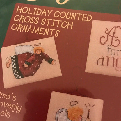 Bucilla Alma Lynne Alma&#39;s Heavenly Angels holiday counted cross stitch ornaments kit