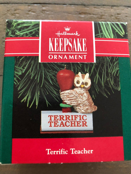 Hallmark, Terrific Teacher, Dated 1991, Keepsake Ornament, QX5309