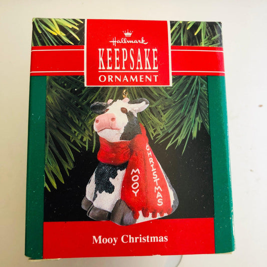 Hallmark, Mooy Christmas, Vintage 1990, Keepsake Ornament, QX493-3