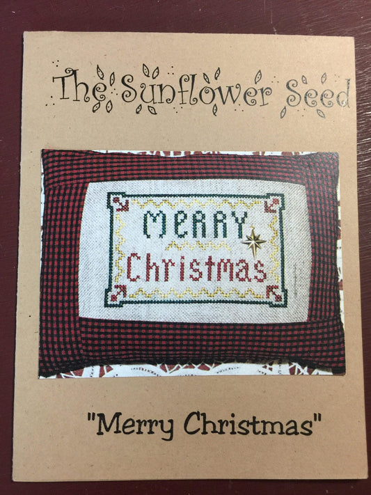 The Sunflower Seed &quot;Merry Christmas&quot; counted cross stitch pattern 40 x 60 count