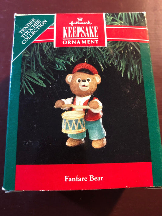 Hallmark, Fanfare Bear, Dated 1991, Keepsake Ornament, QX5337*