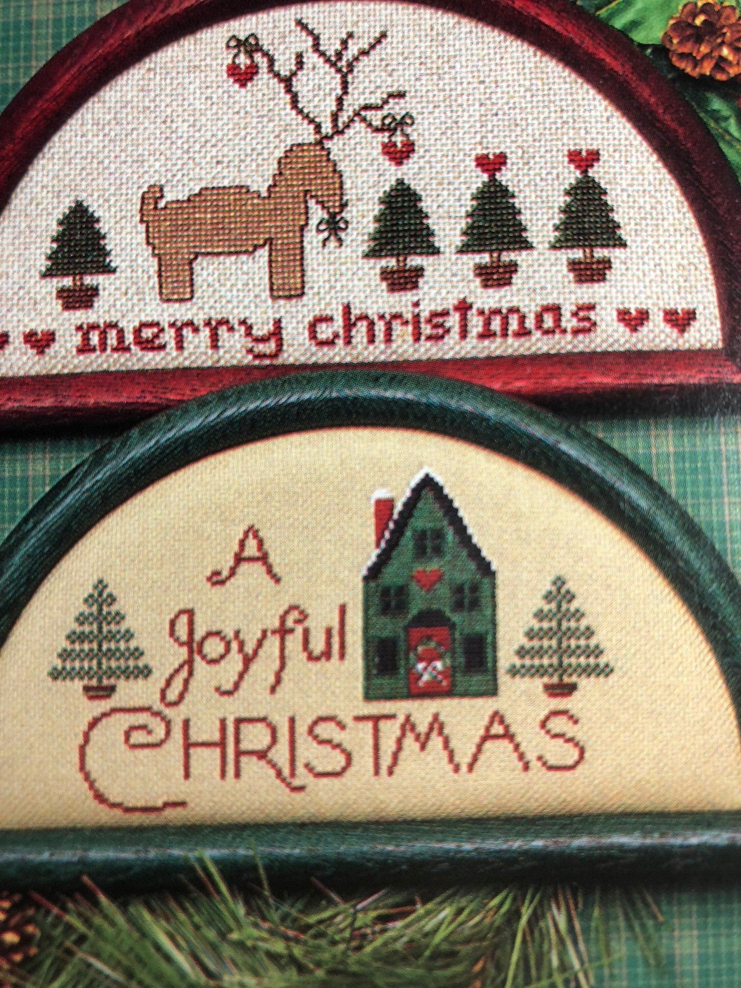 The Need&#39;l Love Company, Deer Santa, Designed by, Renee Nanneman, Vintage 1986, Counted Cross Stitch, Pattern Book