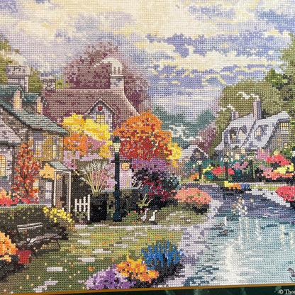 Thomas Kinkade, Painter of Light, Lamplight Brooke, 90069, Vintage, Counted Cross Stitch, or Needlepoint Chart*