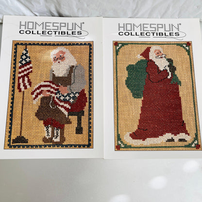 Homespun Collectibles, Sets of 2, Choice of 3 Sets, Counted Cross Stitch Design Charts, See Variations*