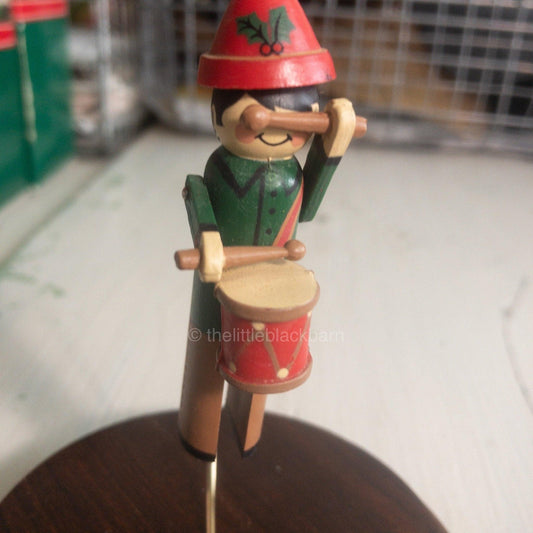 Hallmark, Clothespin Drummer Boy, Vintage 1981, Keepsake Ornament QX4082