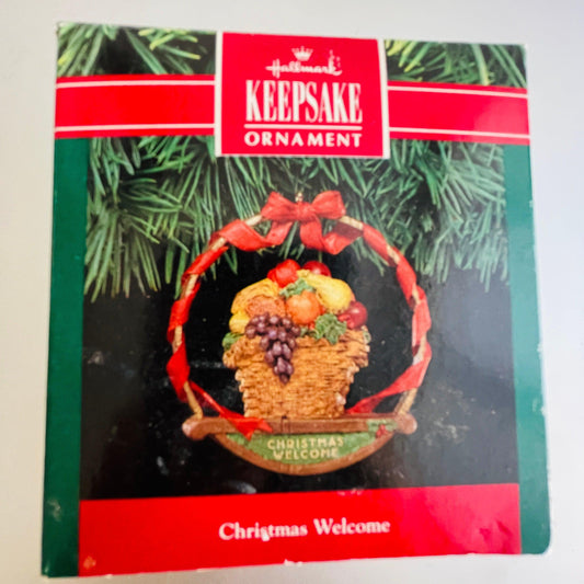 Hallmark, Christmas Welcome, Dated 1991, Keepsake Ornament, QX529-9