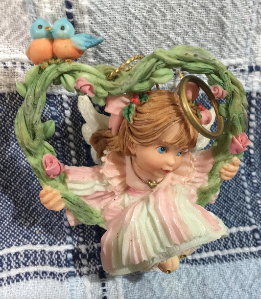 G.G. Santiago Heirloom, Ashton Drake &quot;Wishing you a heart full of love, vintage 1996 ornament*