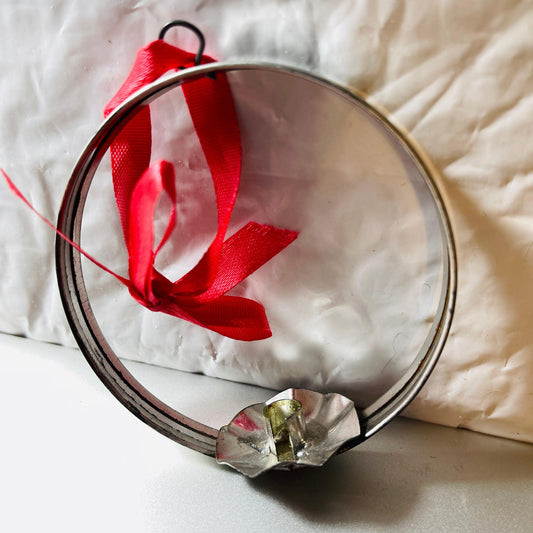 Tin Mini Candle Holder Hoop Ornament