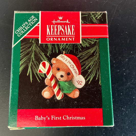 Hallmark Baby&#39;s First Christmas Teddy Bear Years choice Keepsake Ornaments see pictures and variations*