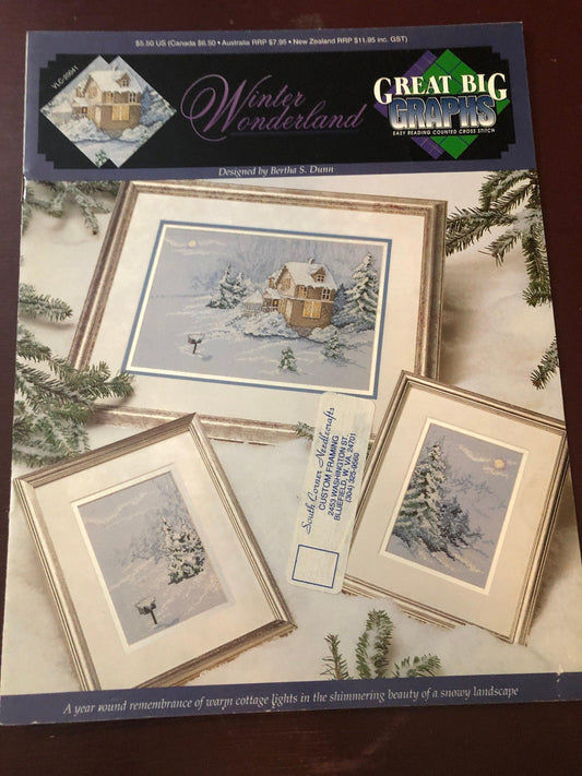 Great Big Graphs Winter Wonderland Vintage 1992 Counted Cross Stitch Pattern