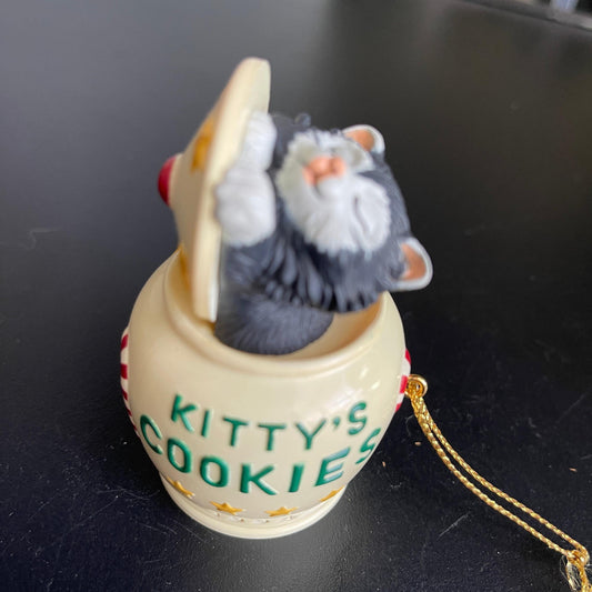 Hallmark Cat Naps #1 Kitty&#39;s Cookies Dated 1994 Keepsake ornament QX5313