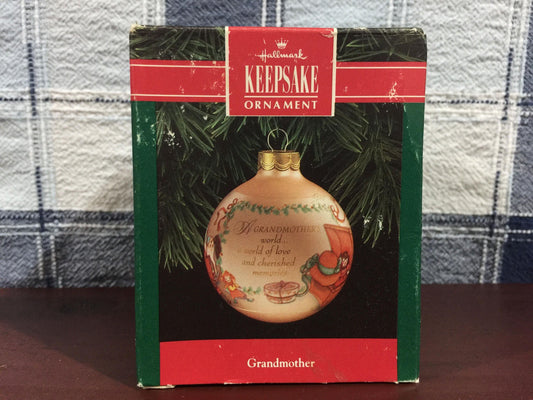 Hallmark Keepsake Ornament Grandmother, glass, dated 1992