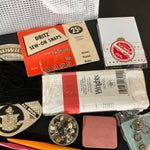 Sewing notion bargain bag of vintage supplies for needlecraft, sewing, quilting, etc. see pictures*