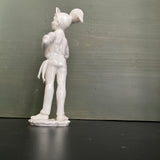 Lorenz Hutschenreuther Kunstabteiliung white porcelain boy going fishing statue figurine