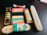 Sensational sewing notions lot of vintage needlecraft elastic and supplies see pictures for details