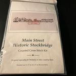 Roy Collection Main street Historic Stockbridge counted cross stitch kit 18 count AIDA 3.5 by 16.3 inches