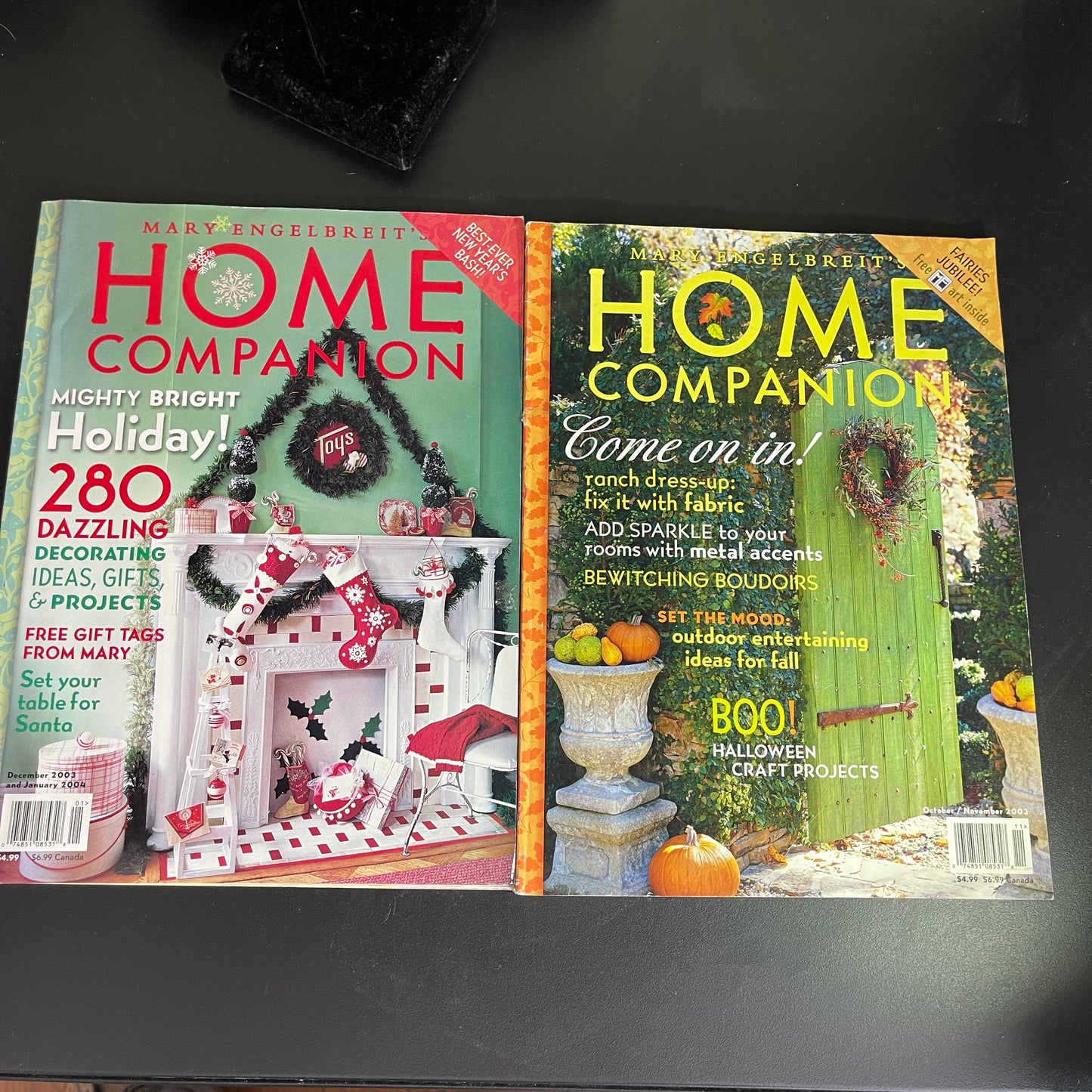 Mary Engelbreit's set of 2 Home Companion magazines see pictures and description*