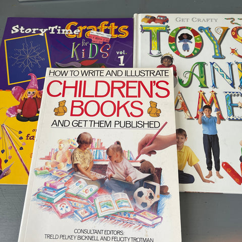 Choice of books related to  children's crafts, stories. and toys see pictures and variations*
