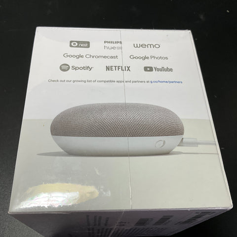 Google Home Mini vChalk color voice control your home new in sealed box