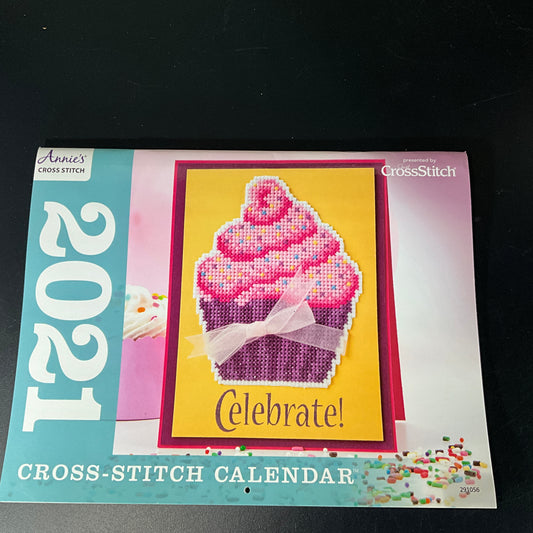 Just Cross Stitch Annie's 2021 cross stitch chart calendar