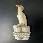 G.H. Cook Company Pelican standing on dock pilings sculpture vintage collectible beach theme figurine
