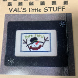 Val's little Stuff Snowman duo More Snow & Forest Friends counted cross stitch chart
