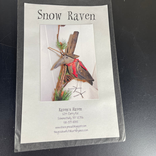 Ravens Haven Snow Raven craft patten