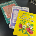 Needlepoint set of 3 vintage 70s-90s magazines see pictures and description*