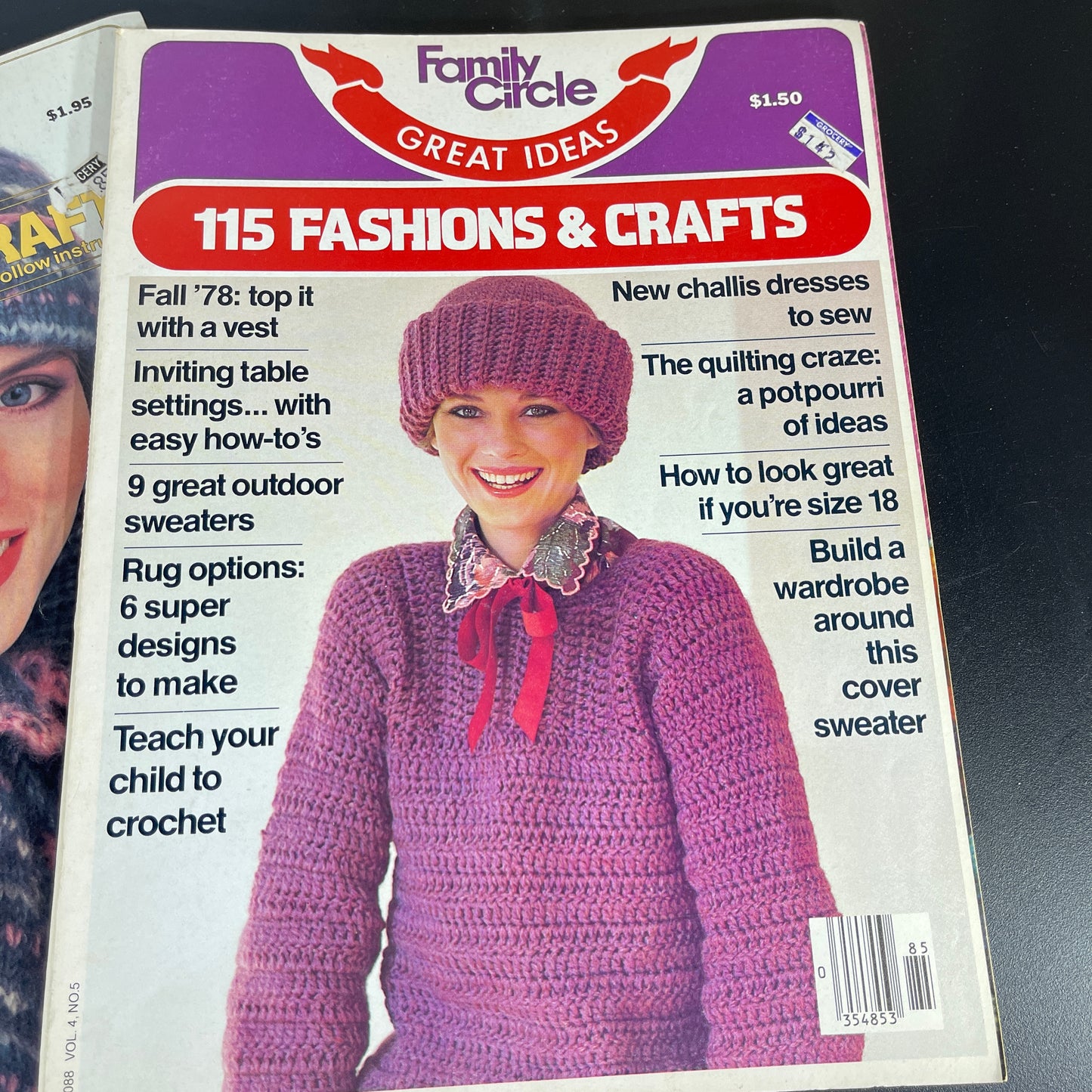 Family Circle Great Ideas Fashions & Crafts set of 3 vintage 1970s craft magazines*