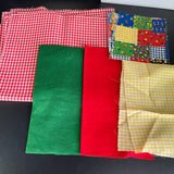 Fantastic fabric bargain lot mixed craft materials see pictures and description*