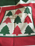 Cranston Print Works Co Five Piece Christmas arrangement Keepsake Crafts Tabletop Tree and Mini quilt