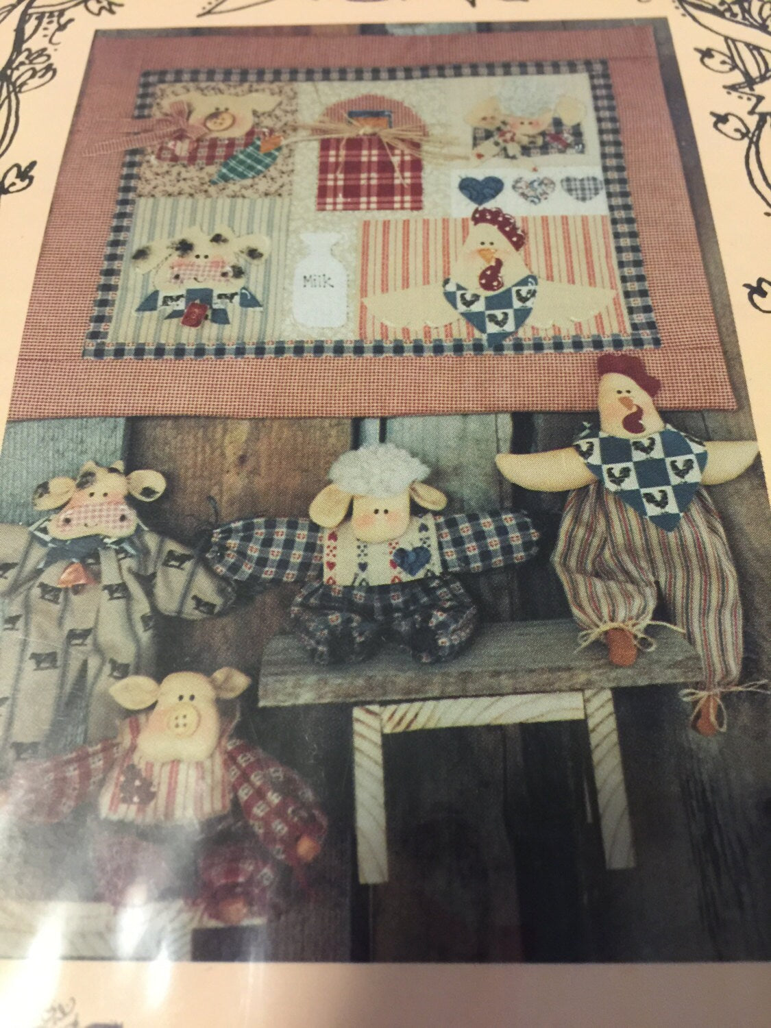 Once Upon A Vine, Farmyard Friends, vintage doll and quilt patterns*