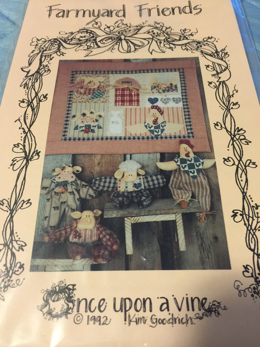 Once Upon A Vine, Farmyard Friends, vintage doll and quilt patterns*