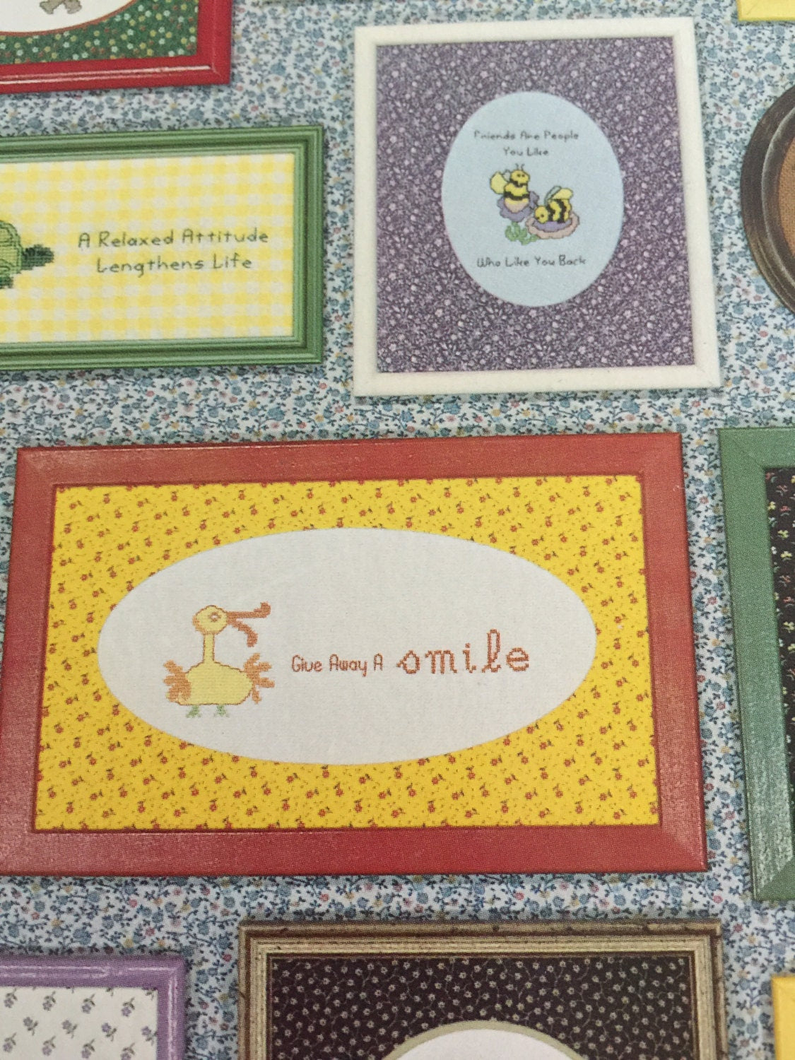 Sue Hillis designs, Mini Mottoes to mix and match cross stitch collection by Jim & Cindy Simmons