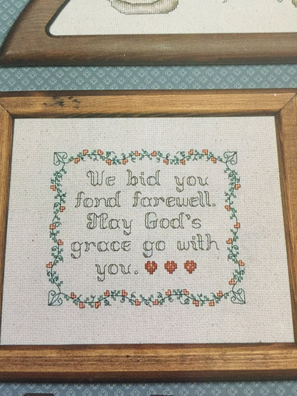 Canterbury Designs Welcome & Farewells counted cross stitch designs