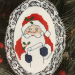 Designs for the Needle Lace Ornament Santa's List kit