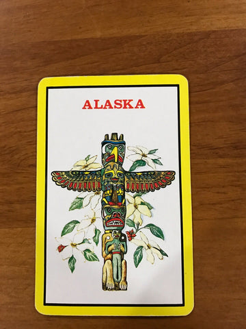 Alaska playing cards in plastic case, complete deck