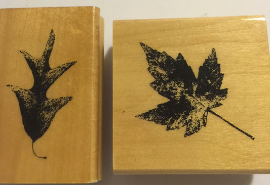 Set of 2 leaf stamps by Anita's