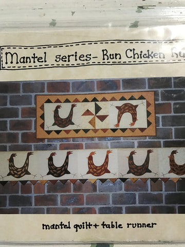 Mantel Series Run Chicken Run quilting pattern