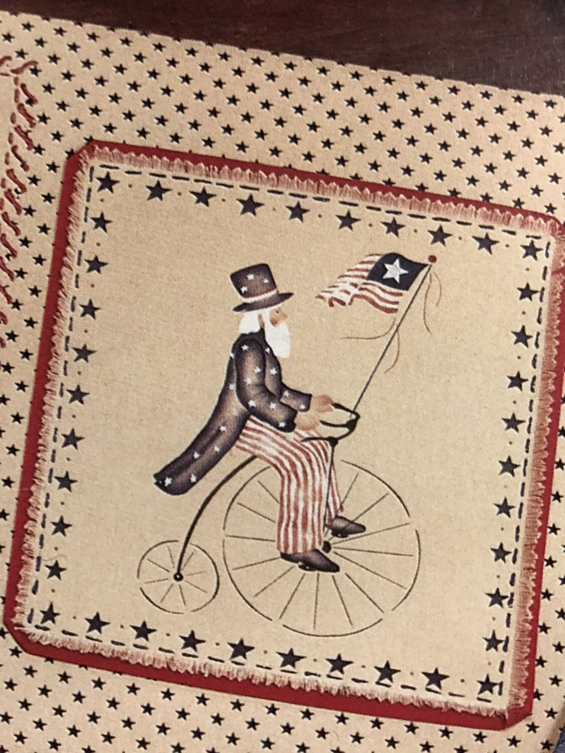 Daisy Kingdom Uncle Sam Vintage country fabric cut outs