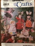 Vintage Simplicity Pattern 7899 Dolls and Bunny