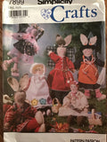 Vintage Simplicity Pattern 7899 Dolls and Bunny