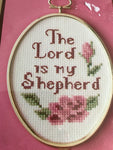 WonderArt The Lord is my Shepherd counted cross stitch kit with frame