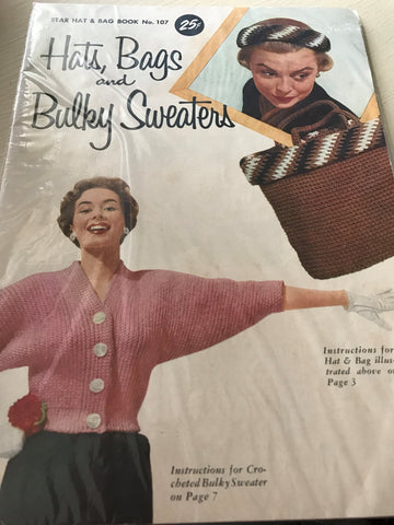 Vintage Hats, Bags and Bulky Sweaters pattern book