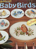 the Needlecraft Shop Baby Birds vintage counted cross stitch design booklet