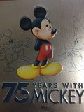 Vintage 75 Years with Mickey Small Tin 4 by 4 inches