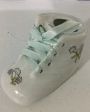 Porcelain Baby Booty, Very Cute, Vintage Collectible Figurine with Real Ribbon Laces